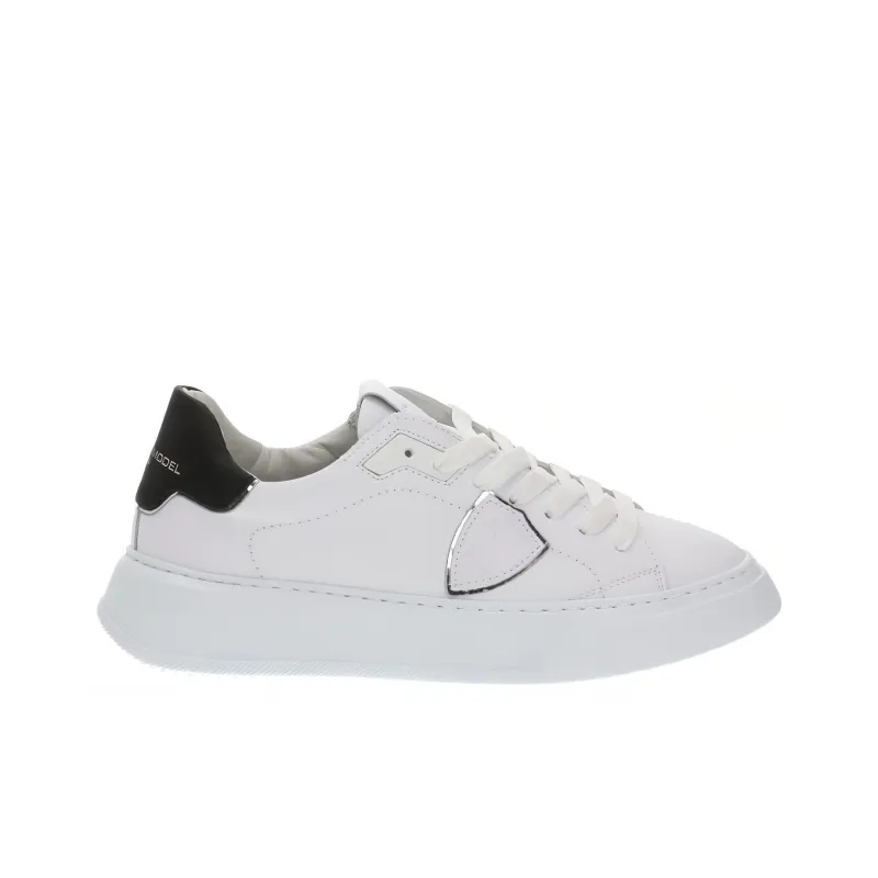 PHILIPPE MODEL Paris Temple Leather Low-top Sneakers-1