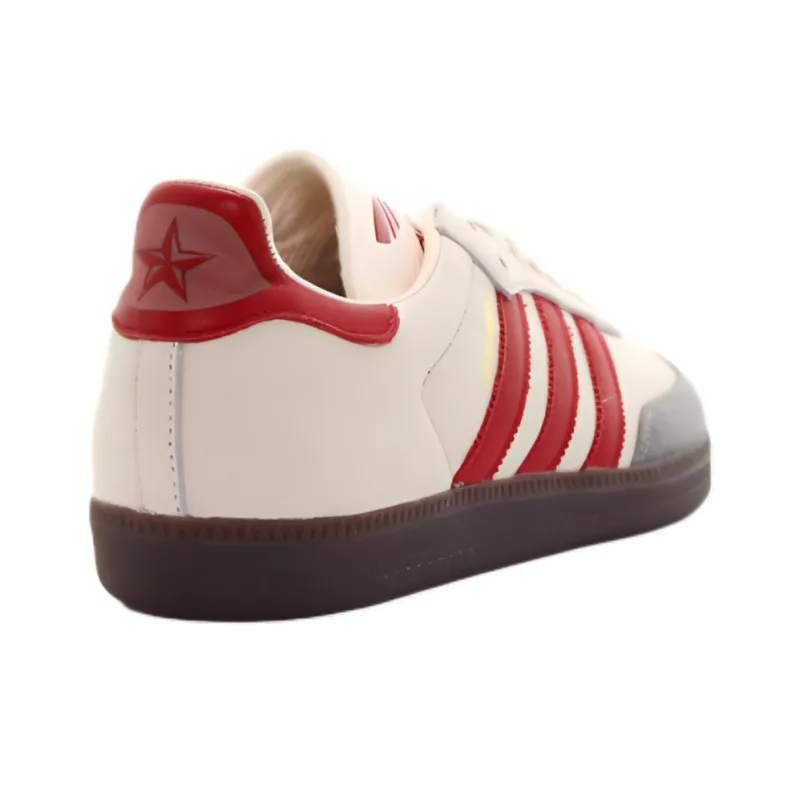 Adidas Samba Classic Og White Scarlet Granite-3