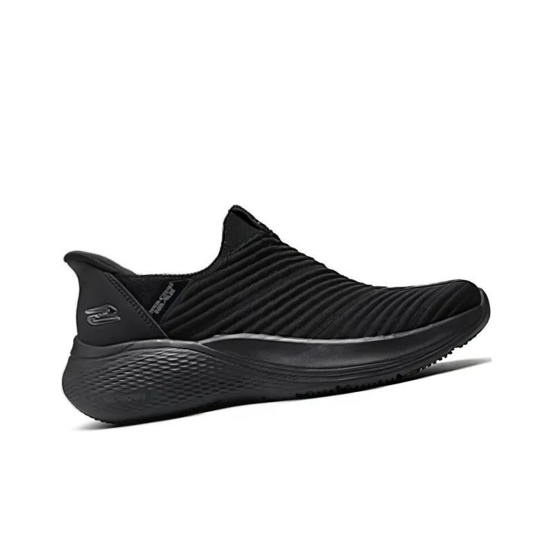 Skechers Cushioning Anti Slip Wear Resistant Breathability Low Top Casual Shoes Women's Black-1