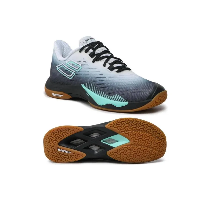 Babolat Slip Resistant Low Top Tennis Shoes Women's Black White-4