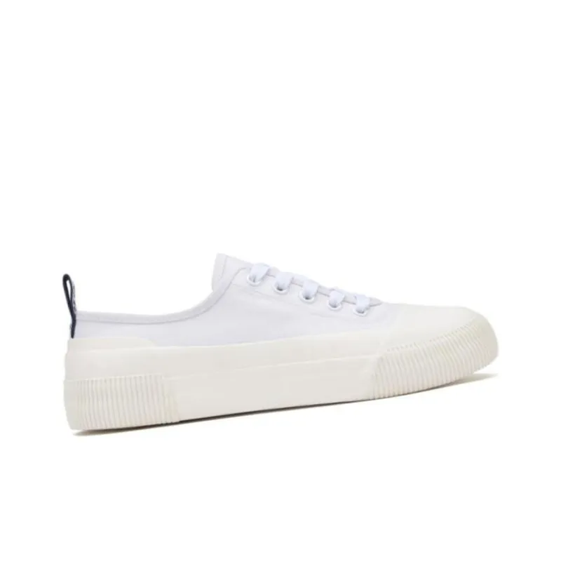AIGLE Rubber Low Slip Resistant, Abrasion Resistant, Lightweight, Breathable Low Top Canvas Shoes Men's White-1
