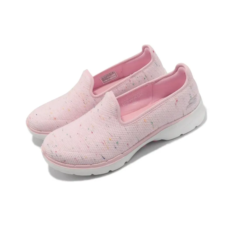 Skechers Go Walk 5 Cushioning Wear Resistant Low Top Casual Shoes Women's Pink-1