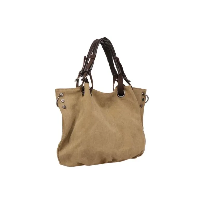G FAVOR Canvas Canvas Bag Crossbody Handbag Regular Unisex Khaki/Black/Coffee/Army Green-1