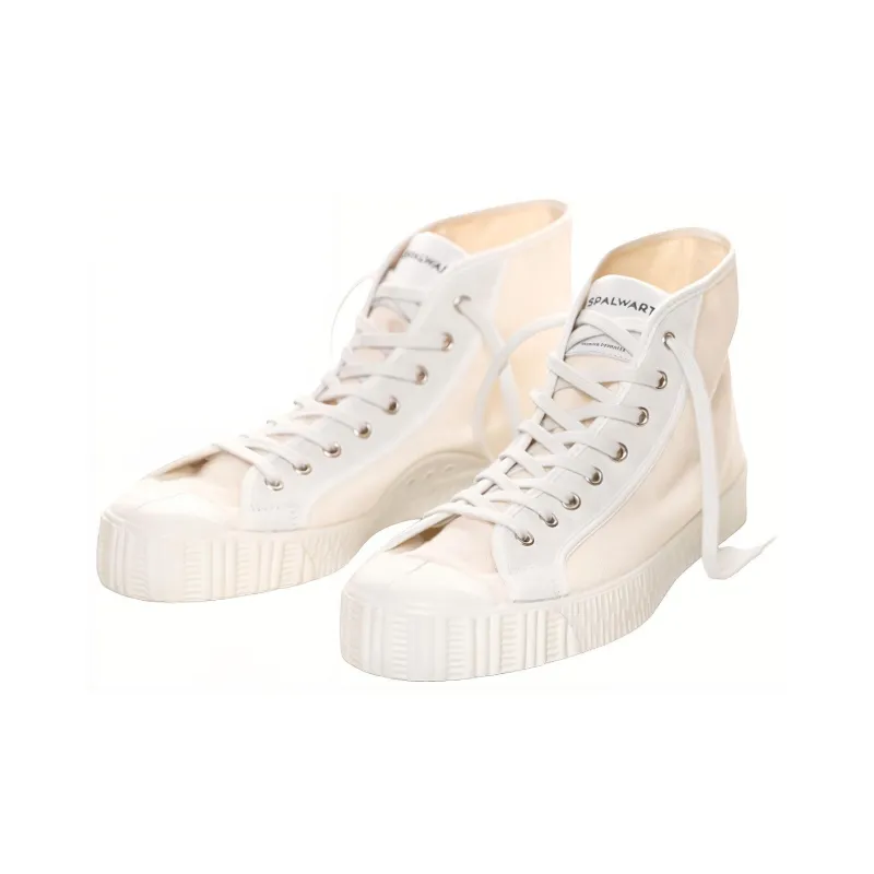 SPALWART Canvas Shoes Unisex High-Top Pink Gray-2
