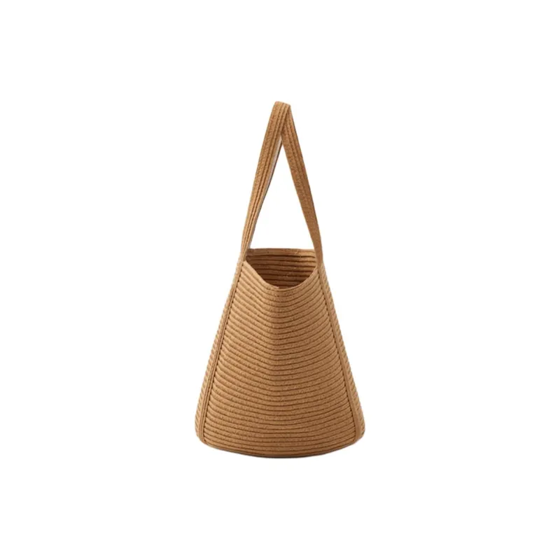 MUJI Paper Tote Bag Shopping Bag Shoulder Bags Large Size Unisex Light Brown-2
