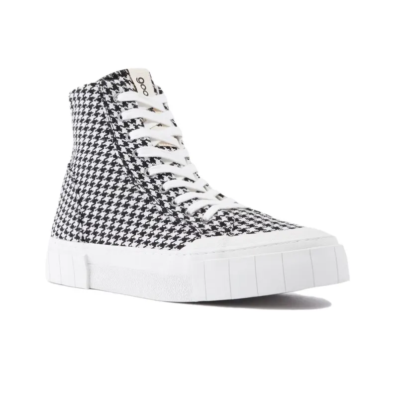 Good News High-Top Skateboard Shoes Men's Black White-1