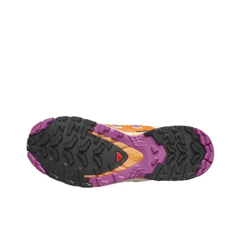 SALOMON XA Pro 3D V9 Slip Resistant Low Top Outdoor Shoes Women's Purple Orange-5