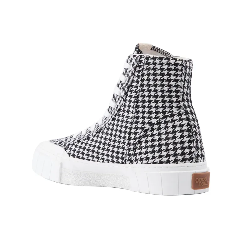 Good News High-Top Skateboard Shoes Men's Black White-2