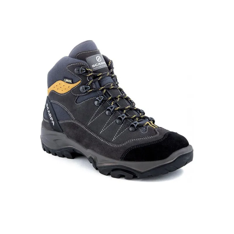 SCARPA Mistral GTX Anti-Slip Wear-Resistant High-Top Trekking Shoes Men's Gray Brown-3