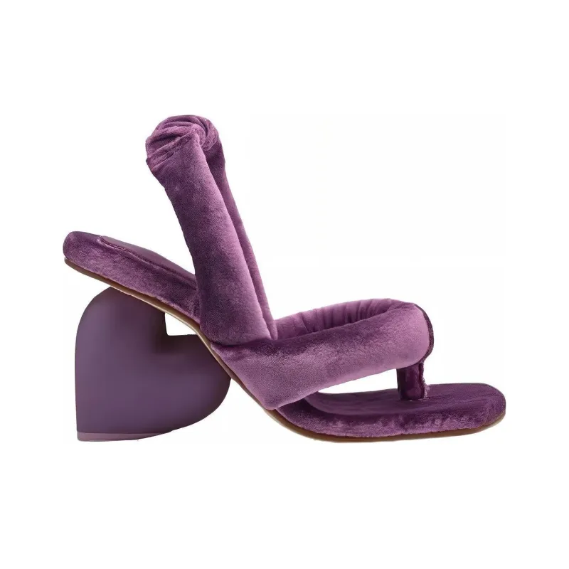Yume Yume Love Heel 120mm Velvet Sandals-1