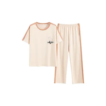 The Story Of The Flower Season Pajama Set Women's Apricot