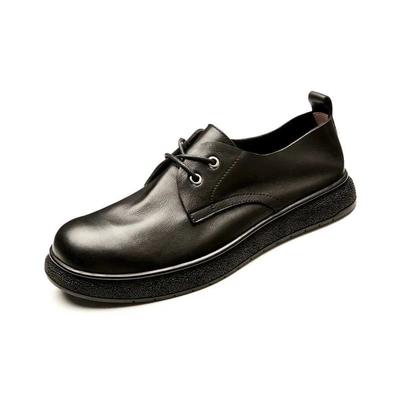 Brounvanm Men's Casual Shoes Men Low Top Black/Yellow Brown-1