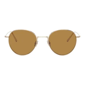 TOTEME Logo engraved Round frame Sunglasses