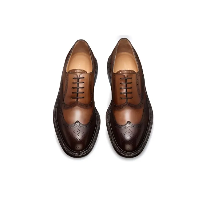 LOUIS VUITTON Saint-Georges Casual Shoes Men's Black Brown-2