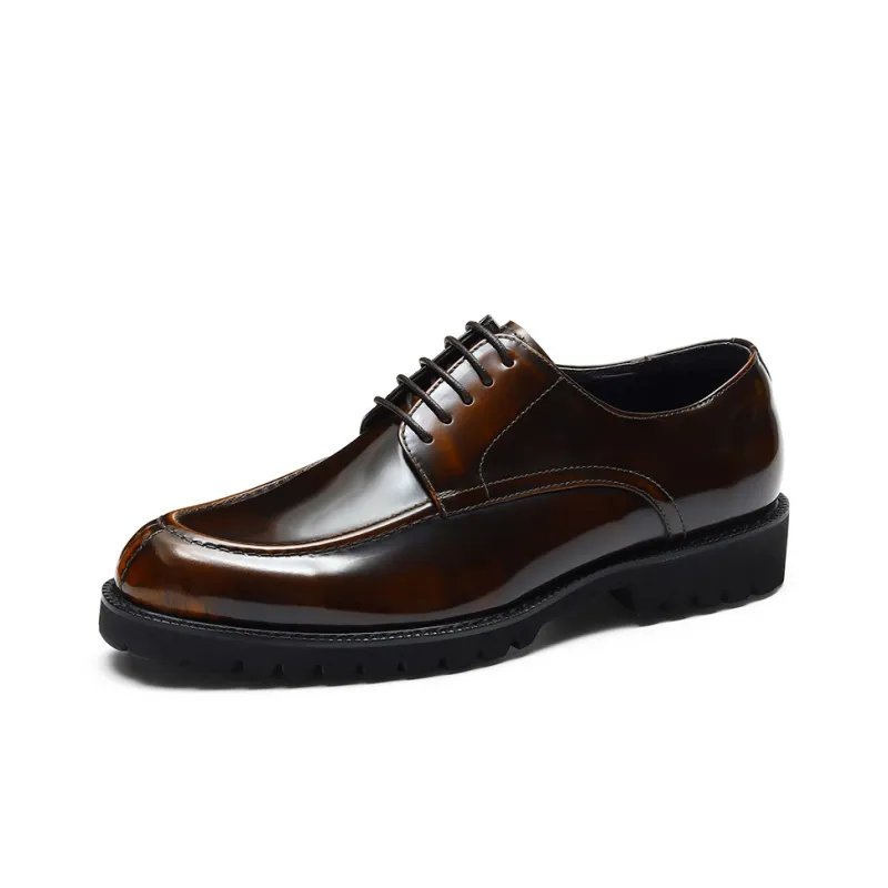 ASTON M.JAZZ Dress Shoes Men Low Top Black/Brown-7