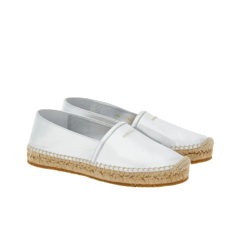 FERRAGAMO Espadrilles Women's Silver-2