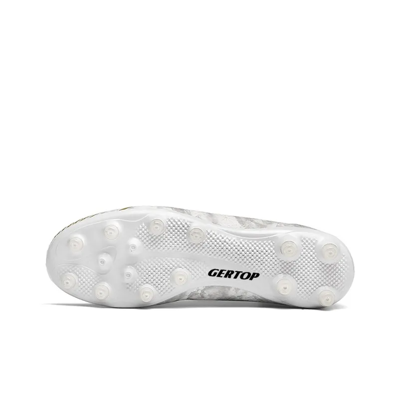 GERTOP Cushioning, Slip Resistant, Abrasion Resistant, Breathable, Balance, Lightweight Soccer Shoes Unisex-10