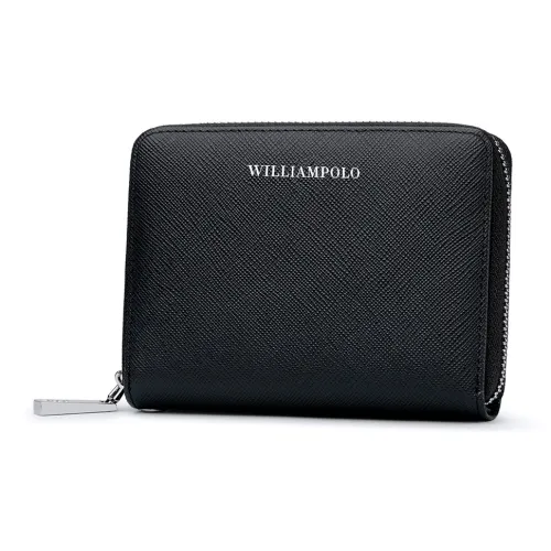 WilliamPOLO Card Holders Black Cross Pattern