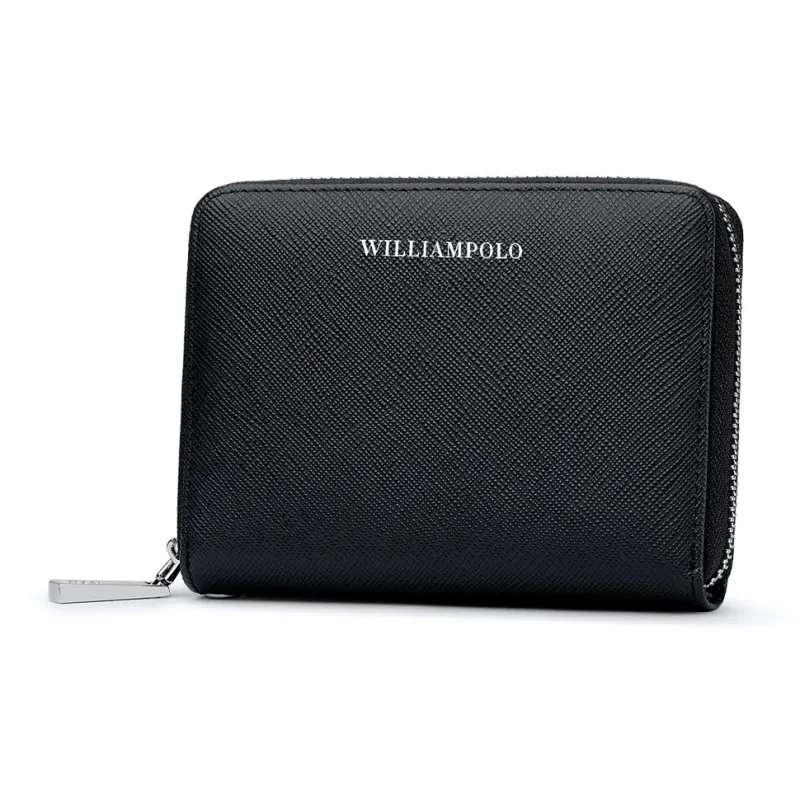 WilliamPOLO Cow Leather Card Holder Regular Men's Multicolor-0