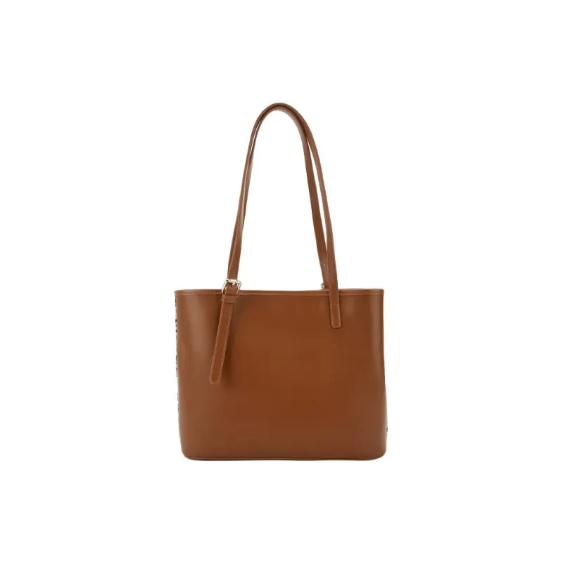 Hotwind Fabric Tote Bag Shopping Bag Crossbody Bag Shoulder Bag Small Size Women's Beige Brown-2