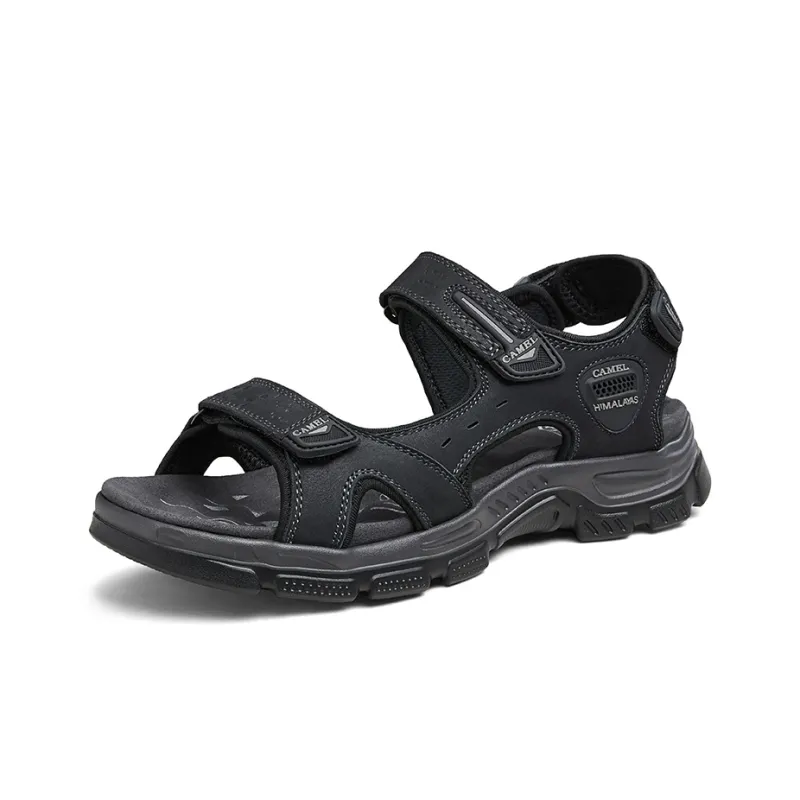 CAMEL Beach Sandals Men Black/CAMEL/Light Green-1