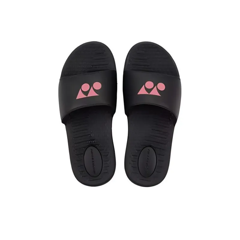 YONEX Slide Slippers Unisex Black Pink-2