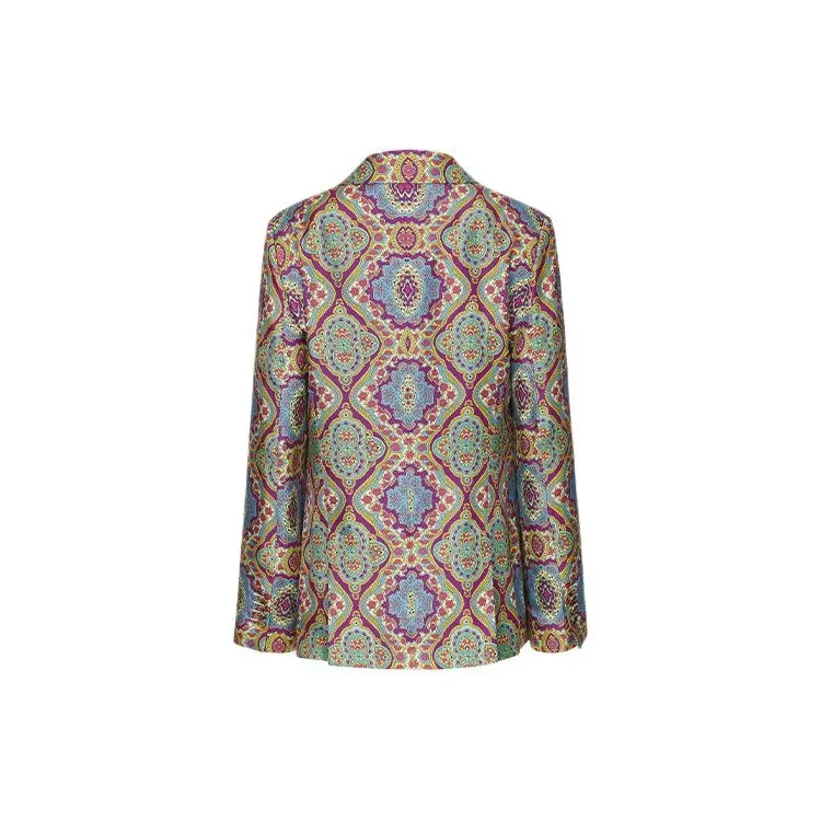ETRO Mandala print Silk Blazer-1