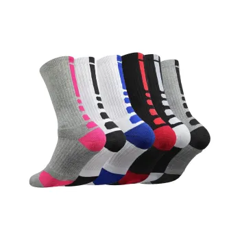 Ledomoda Basketball Socks Unisex 6 Pack