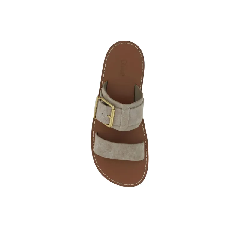 Chloé Rebecca Double-Strap Slides Women's-4