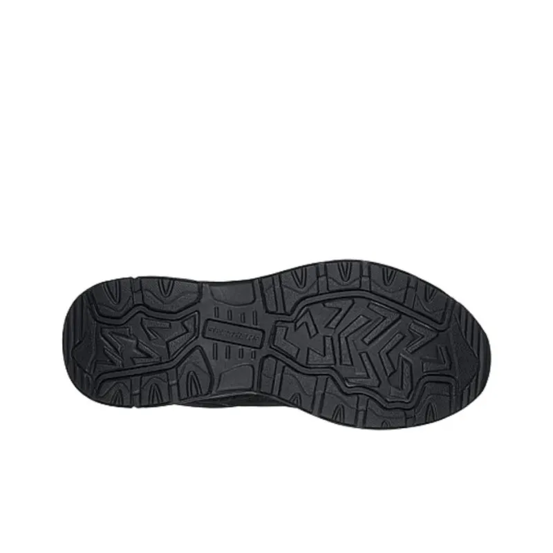 Skechers Cushioning Wear Resistant Low Top Casual Shoes Men's Black-4