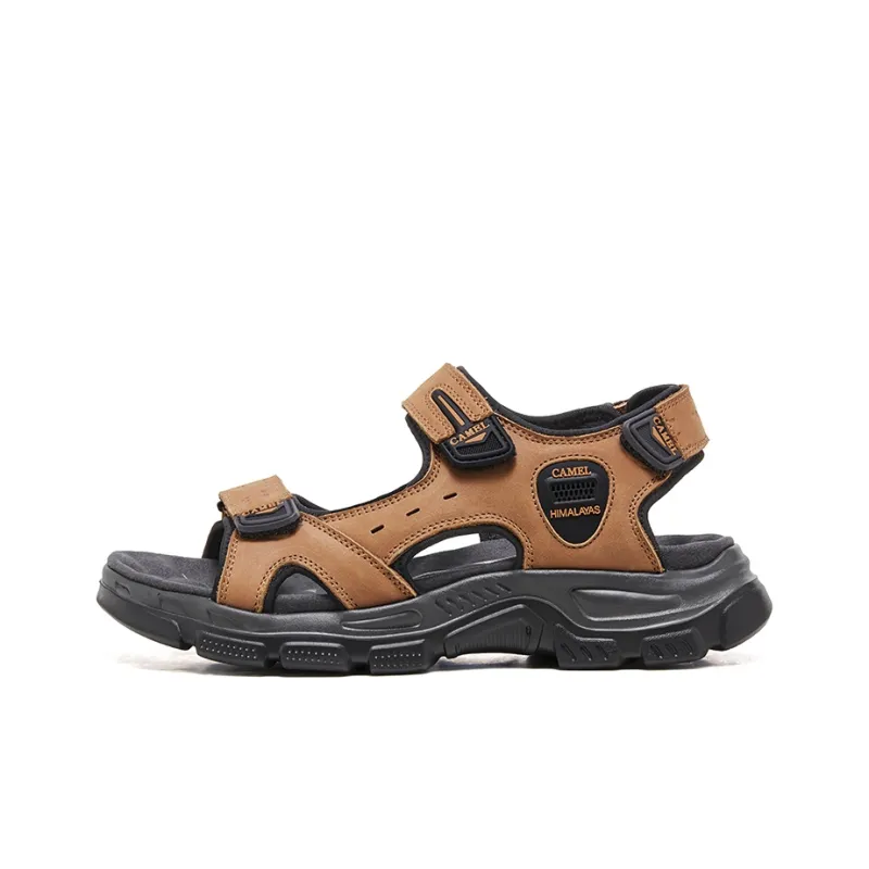 CAMEL Beach Sandals Men Black/CAMEL/Light Green-5