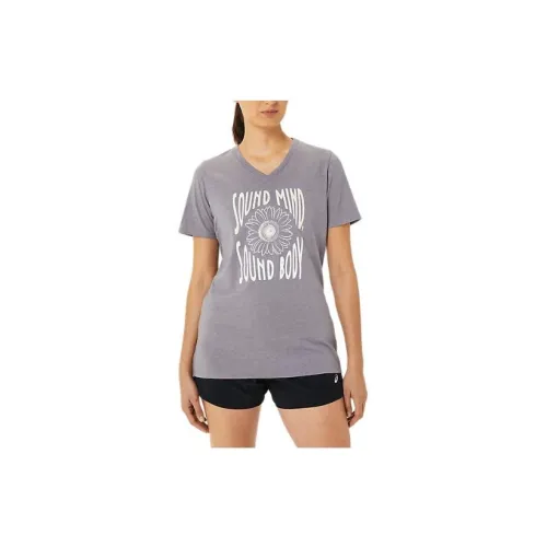 Asics SUNFLOWER T-Shirts Women's Gray