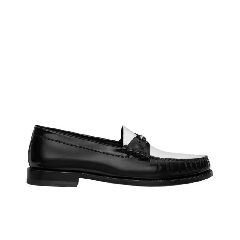 CELINE Triomphe Loafers Men's Black White-1