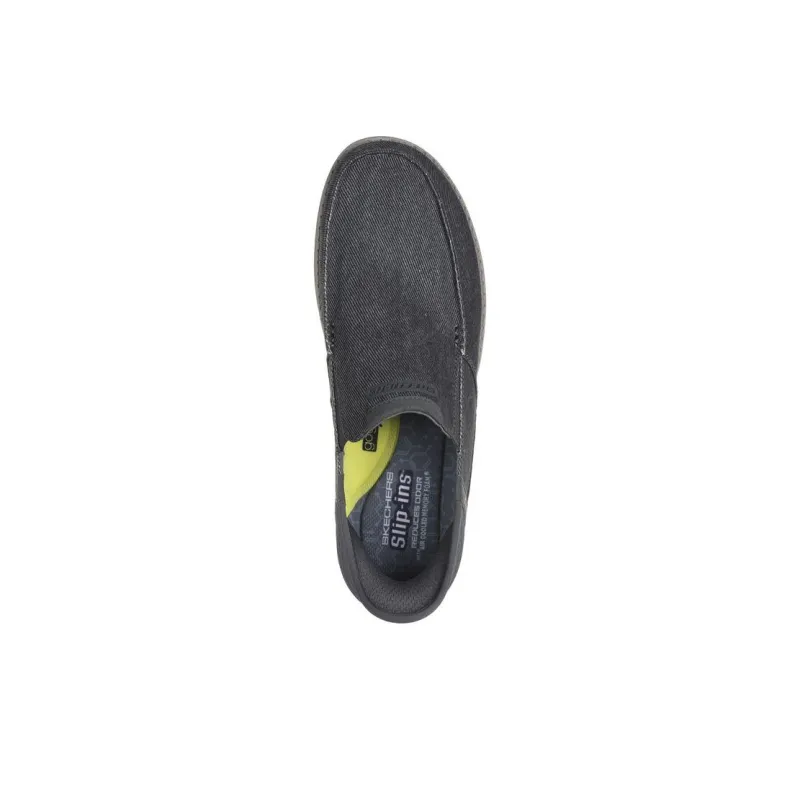 Skechers Anti Slip And Wear Resistant Breathable Low Top Casual Shoes Men's Gray-3