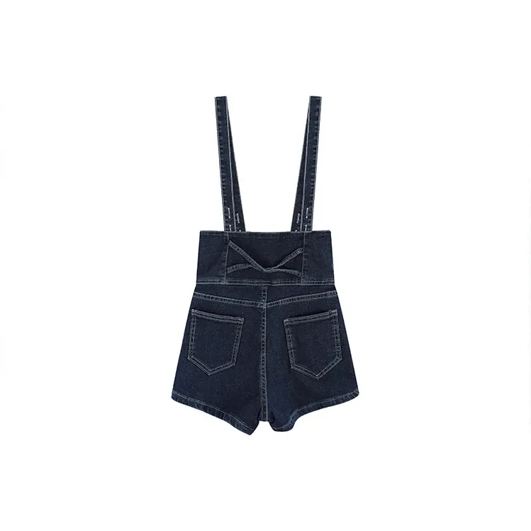 Garbege Denim Shorts Women's Blue-1