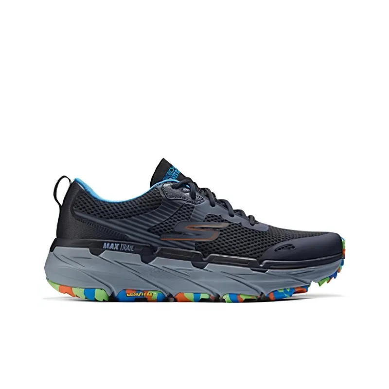 Skechers Cushioning, Wear Resistant Low Top Running Shoes Men's Black-1