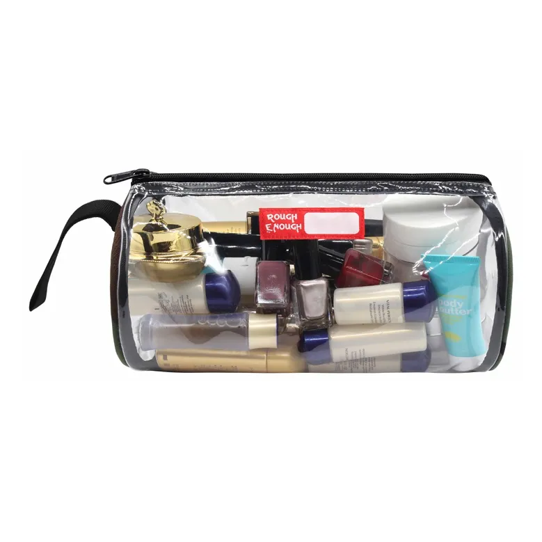 Rough Enough PVC Storage Box Storage Bag Toiletry Bag Regular Unisex Transparent-3