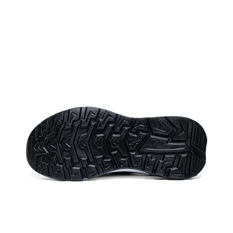 Warrior Soft Sole Elderly Shoes Lightweight Low Top Casual Shoes Unisex Black-3