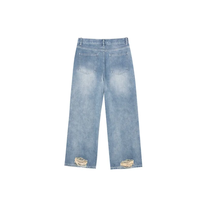 LOOKUN Jeans Unisex Blue-1