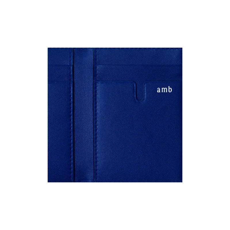 Burberry Polyester Blended Cotton Card Holder Men's Knight Blue-4