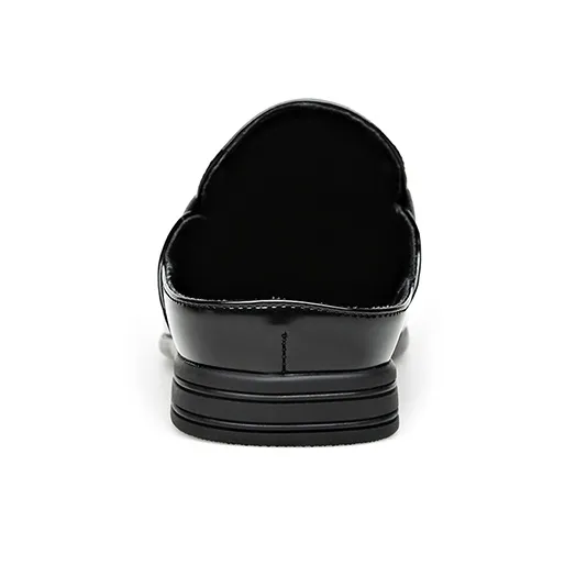LIANGGUAN Closed Toe Slippers Men's Black-4