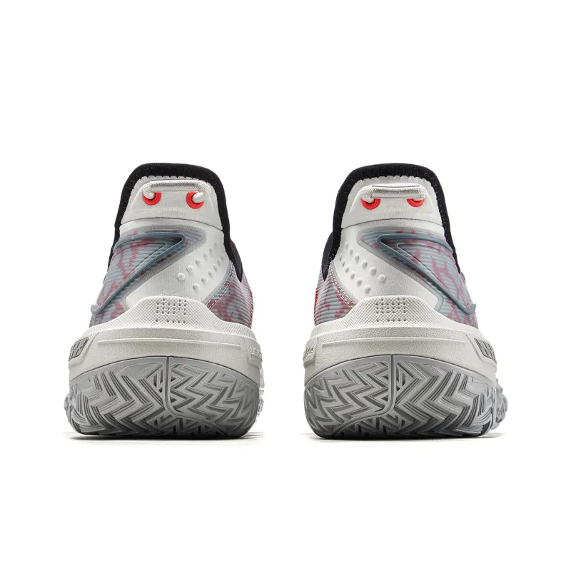 LINING Shudder Basketball Shoes Men Low Top Gray-4