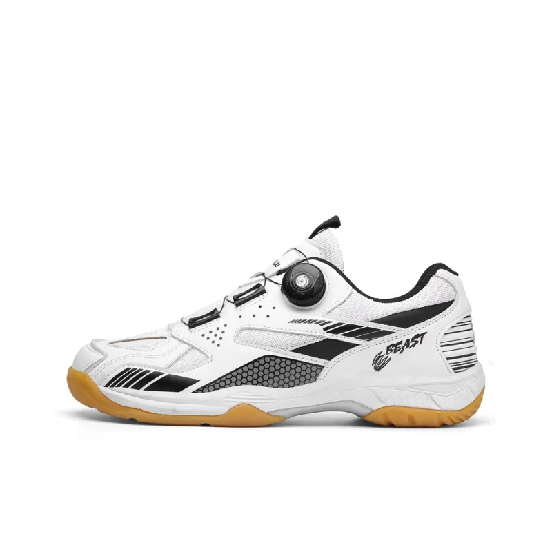 TABOLU Badminton Shoes Unisex Low Top White/Yellow-0
