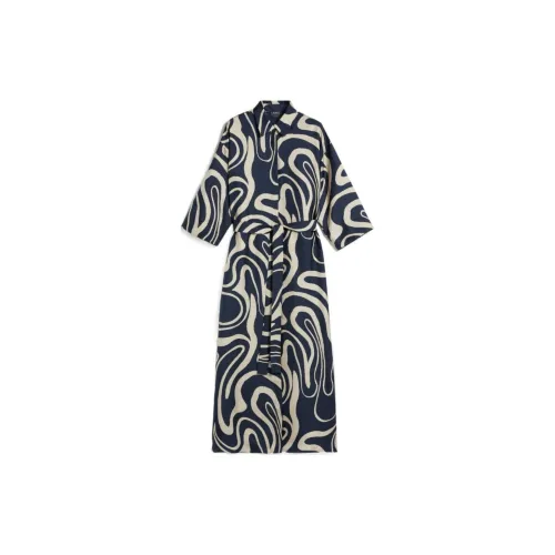 'S MAX MARA Short-Sleeved Dresses Women's Marine Blue