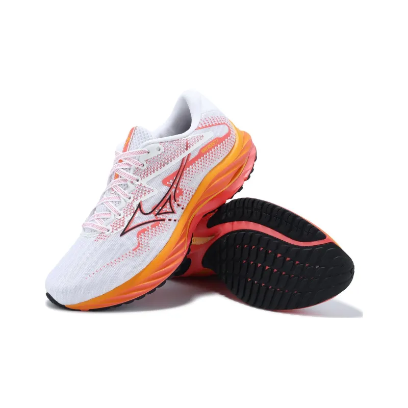 Mizuno Wave Rider 27 'White Orange' Women's-4