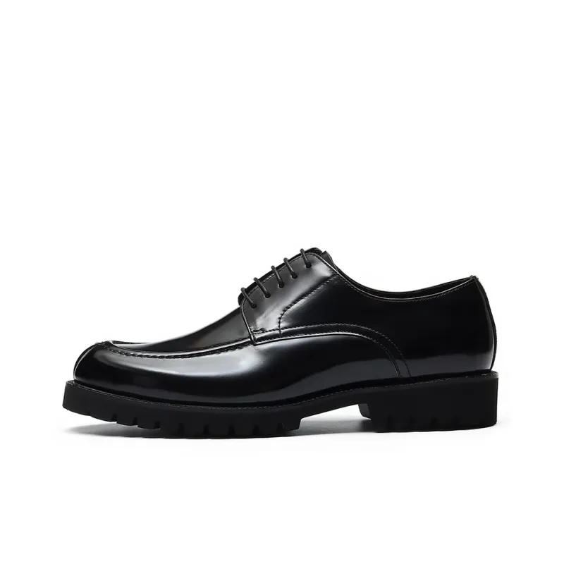 ASTON M.JAZZ Dress Shoes Men Low Top Black/Brown-0