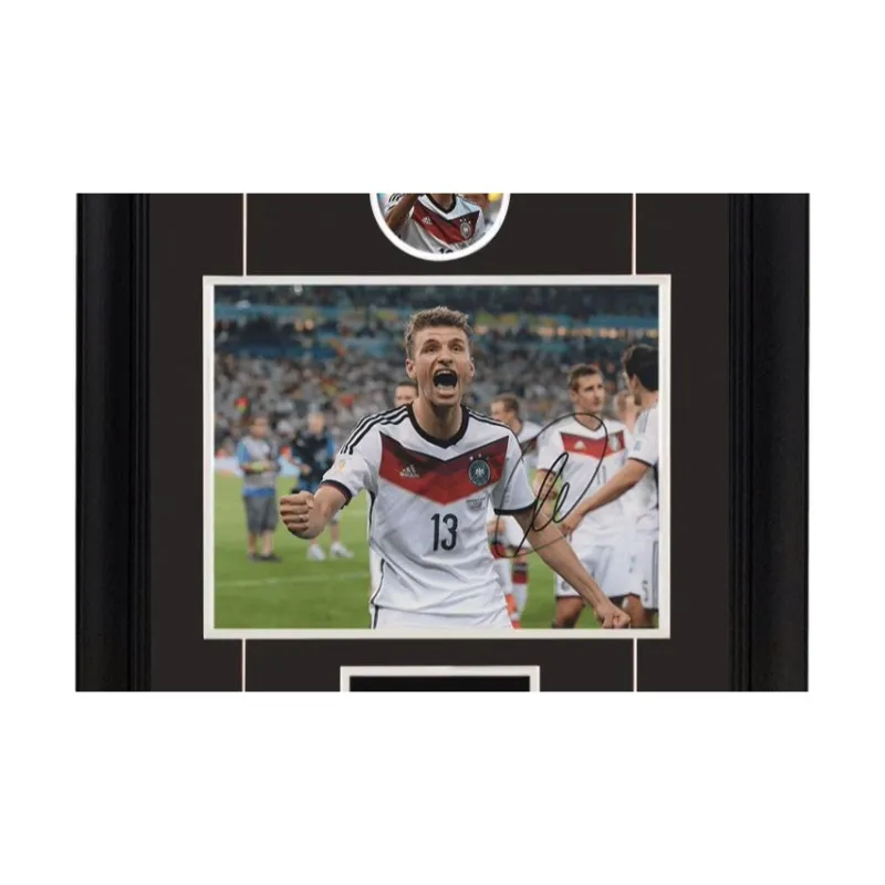 Yi Shot Thomas Müller, Autographed, Signature Photo Included SA Certificate Framed For Preservation-2