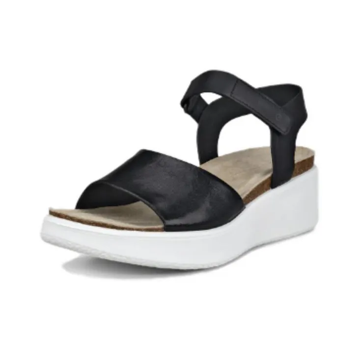 Ecco One Strap Sandals Women's Black-1