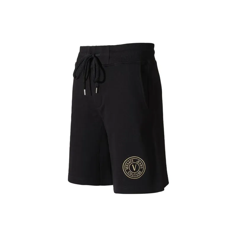 VERSACE JEANS COUTURE Logo Embroidered Drawstring Shorts-2