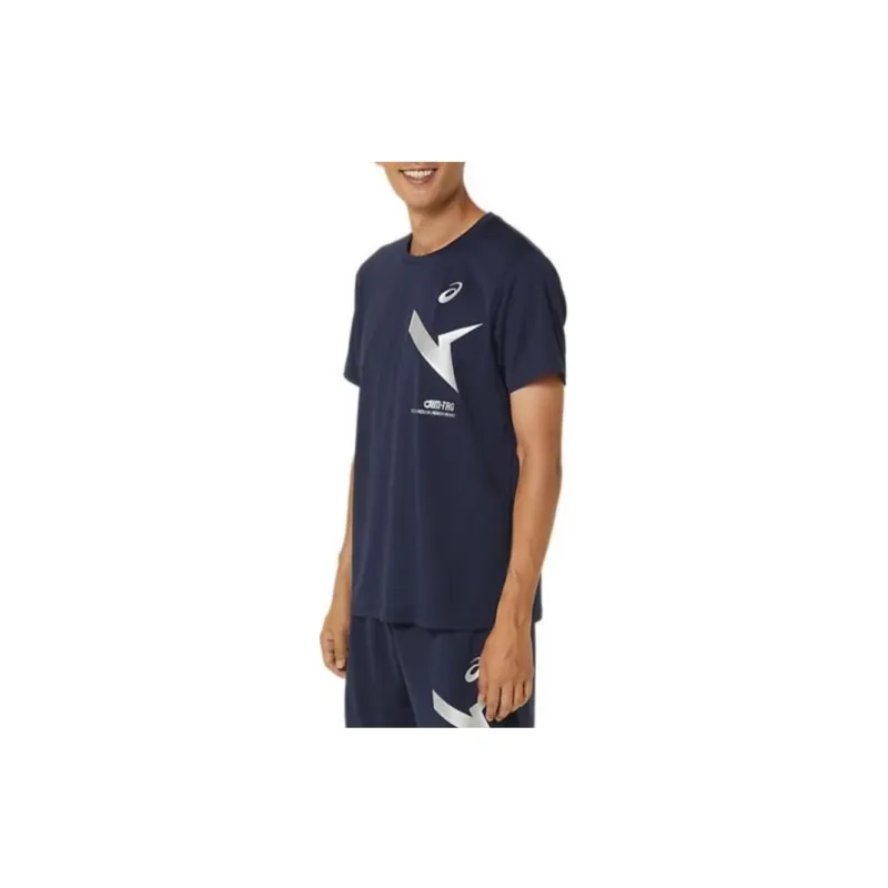 Asics AIM TRG T Shirts Unisex Blue-2